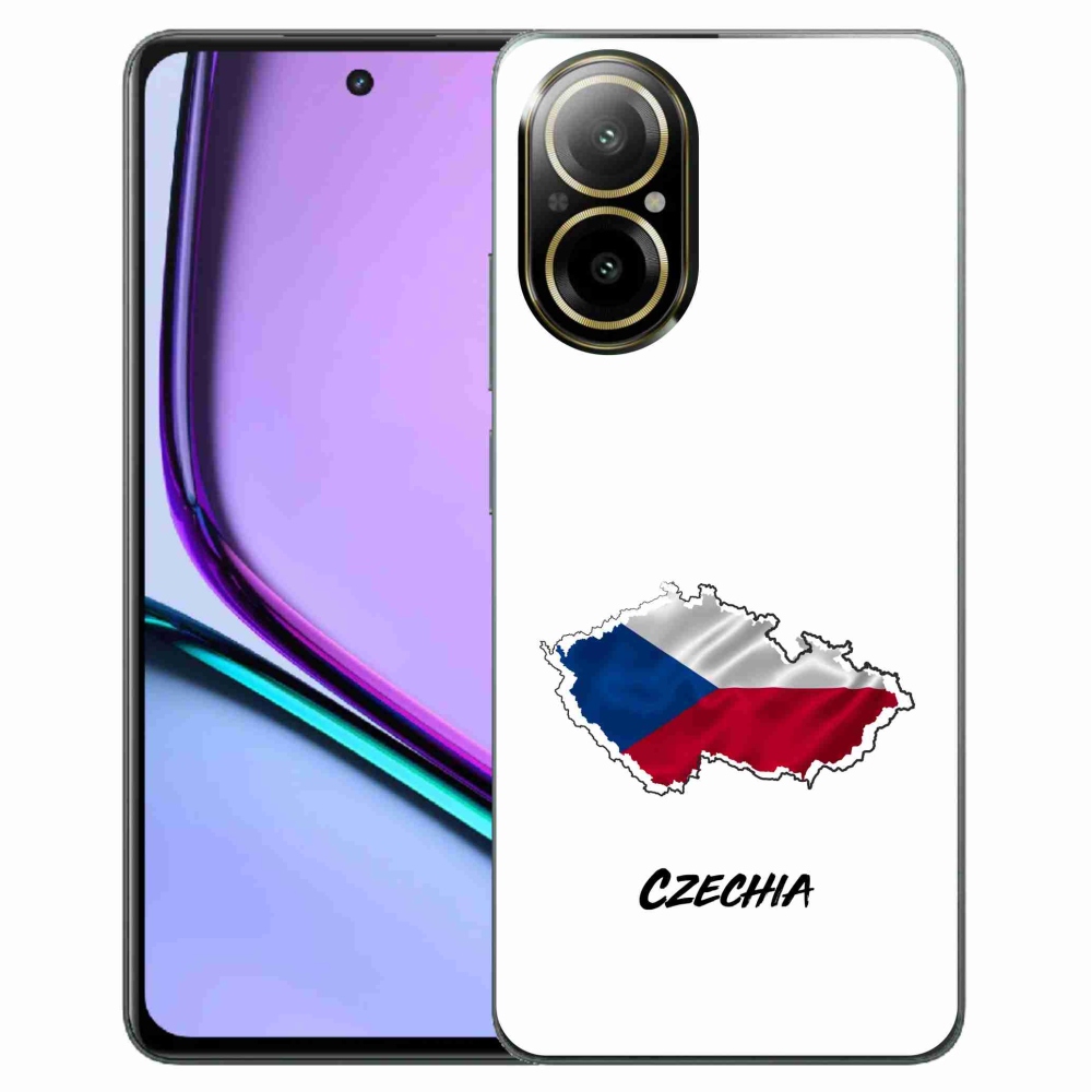Gélový kryt mmCase na Realme C67 - Czechia biele pozadie