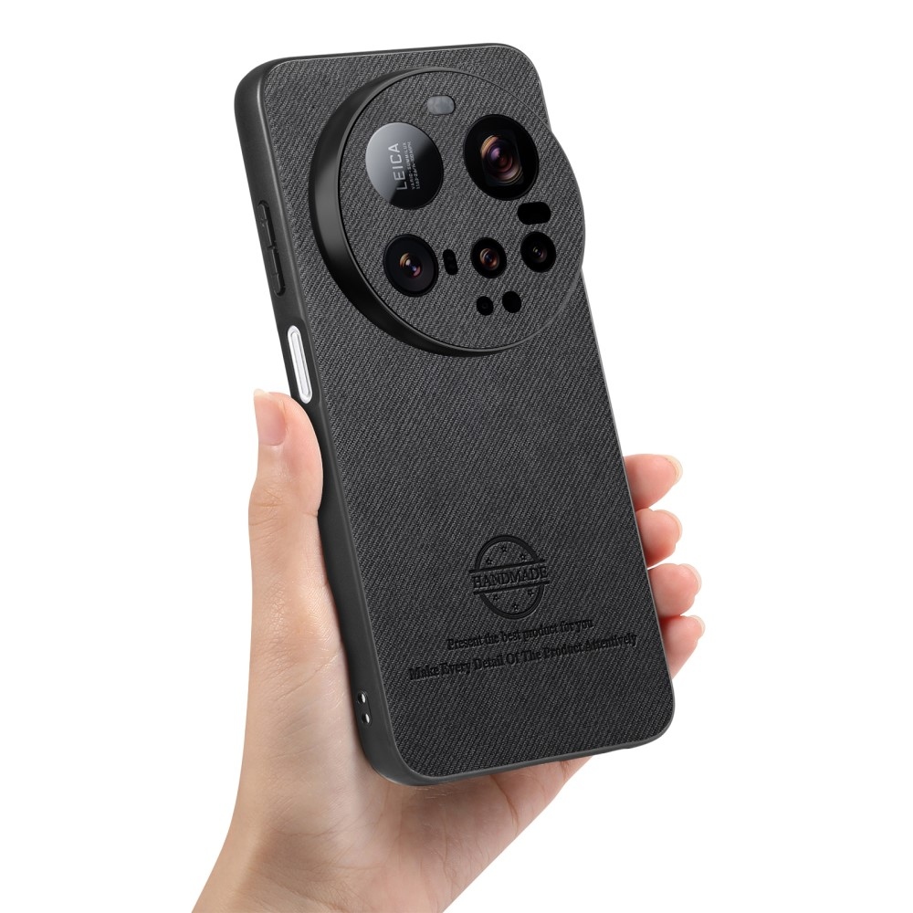 Crafted gélový obal s umelou kožou na Xiaomi 15 Ultra - čierny