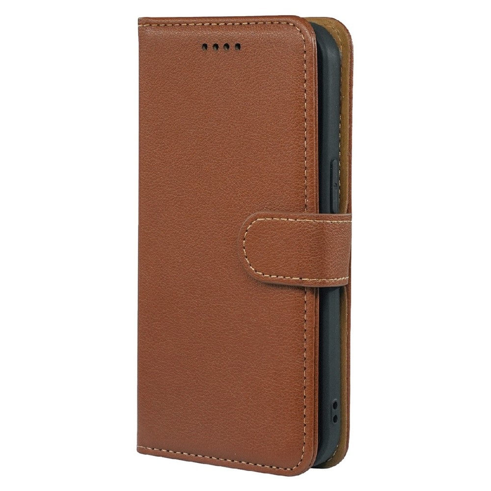 Clasp knižkové púzdro na Xiaomi Redmi 15 5G (169mm) - hnedé
