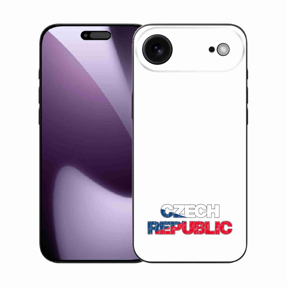 Gélový kryt mmCase na iPhone 17 Air - Czech Republic biele pozadie