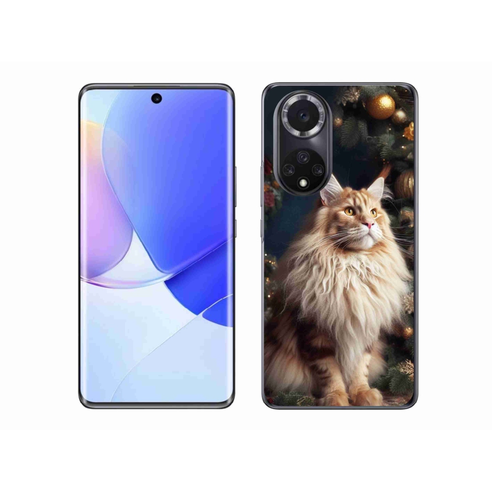 Gélový kryt mmCase na Huawei Nova 9 - mačka pri stromčeku