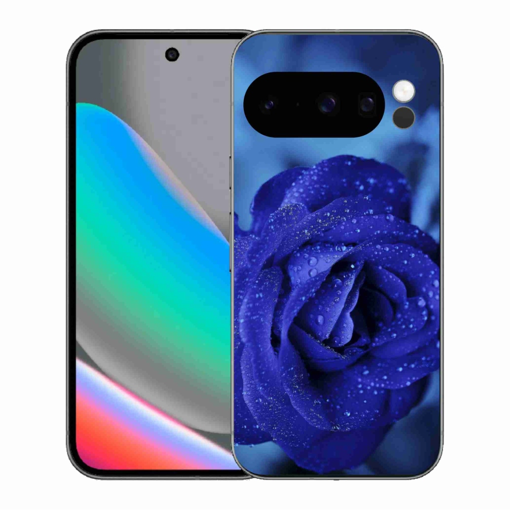 Gélový kryt mmCase na Google Pixel 10 Pro - modrá ruža