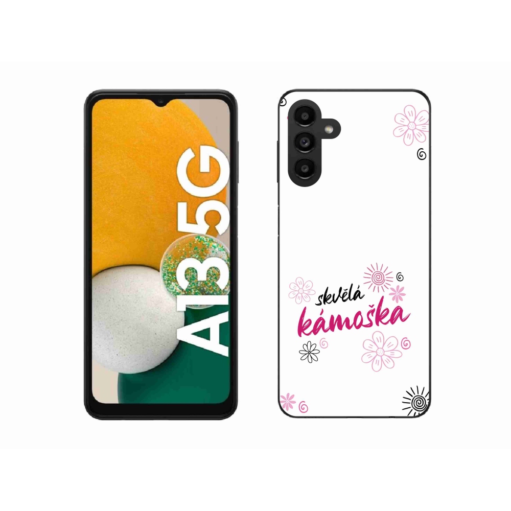 Gélový kryt mmCase na Samsung Galaxy A13 5G - skvelá kamoška biele pozadie