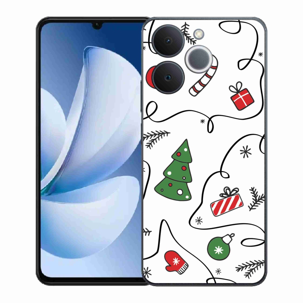 Gélový kryt mmCase na Realme Note 70T - vianočné motívy