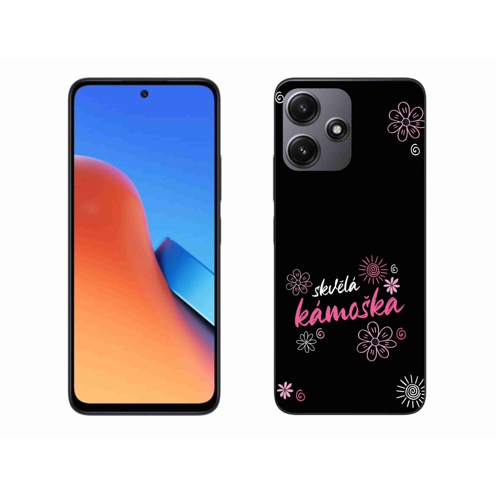 Gélový kryt mmCase na Xiaomi Redmi 12 5G - skvelá kamoška čierne pozadie
