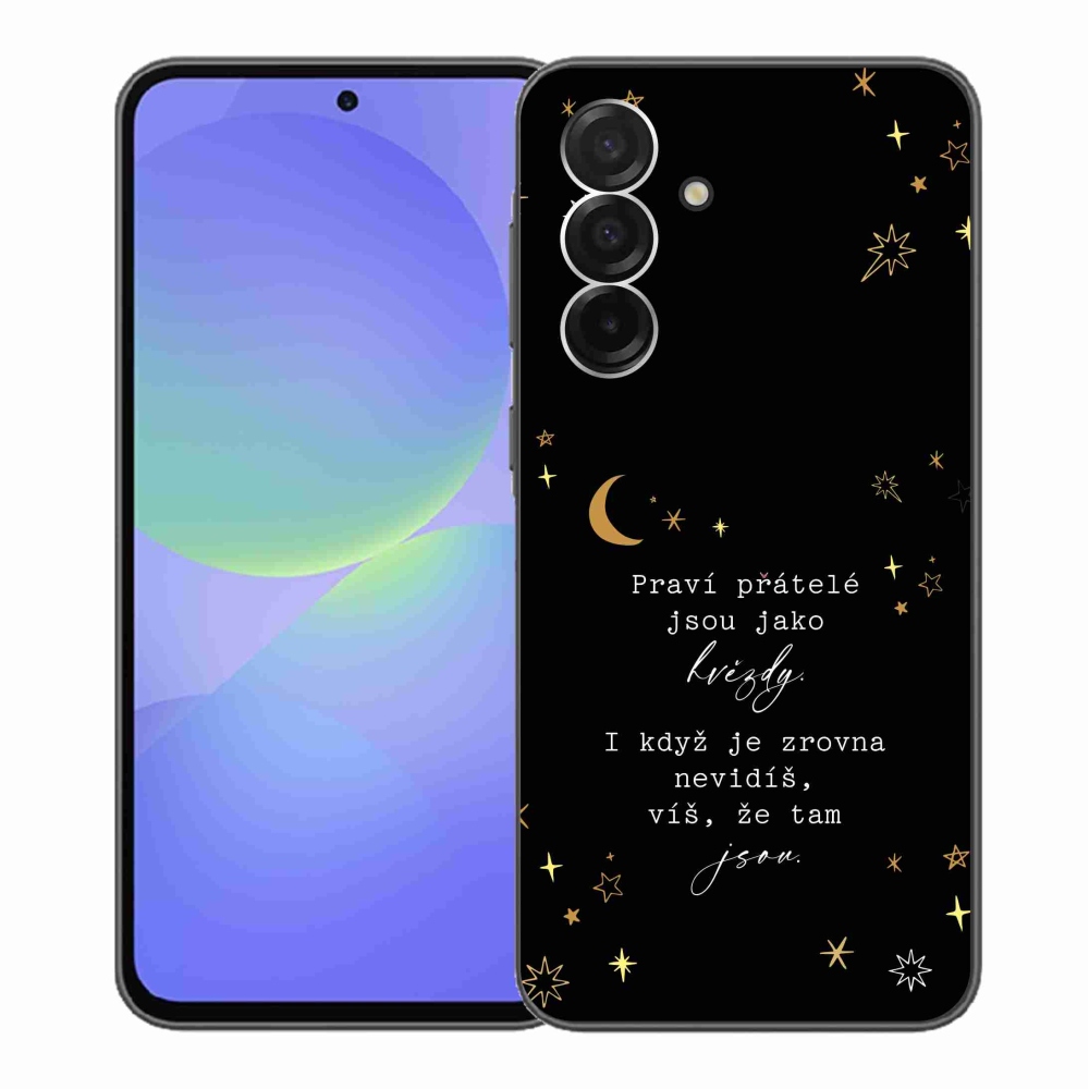 Gélový kryt mmCase na Samsung Galaxy A36 5G - citát 6 čierne pozadie