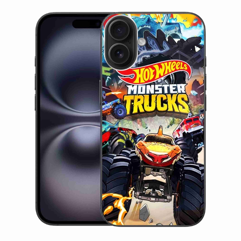 Gélový kryt mmCase na iPhone 16 Plus - hot wheels 2