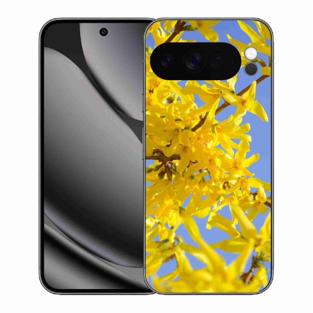 Gélový kryt mmCase na Google Pixel 10 Pro XL - žlté kvety