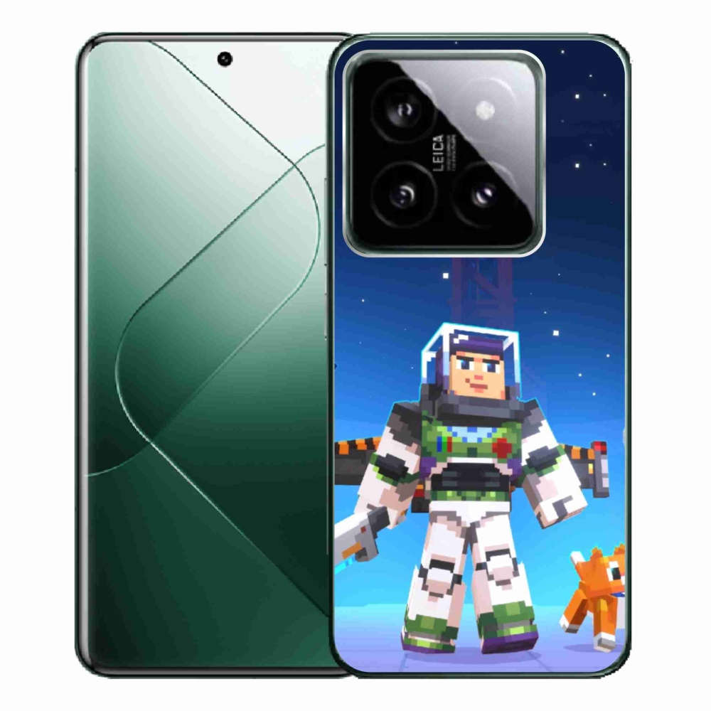 Gélový kryt mmCase na Xiaomi 14 Pro - minecraft 2