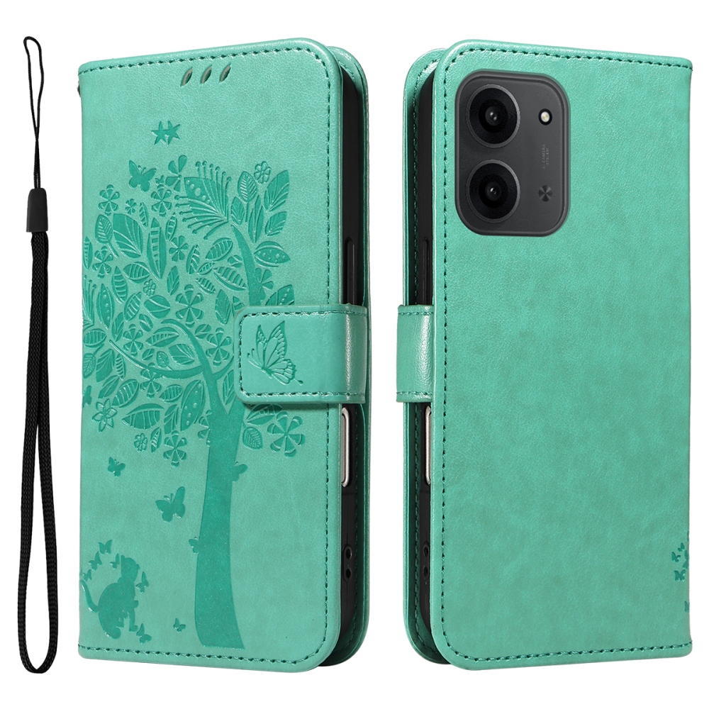 Trees knižkové puzdro na Xiaomi Redmi 15C 4G/5G (173mm) - modrozelené