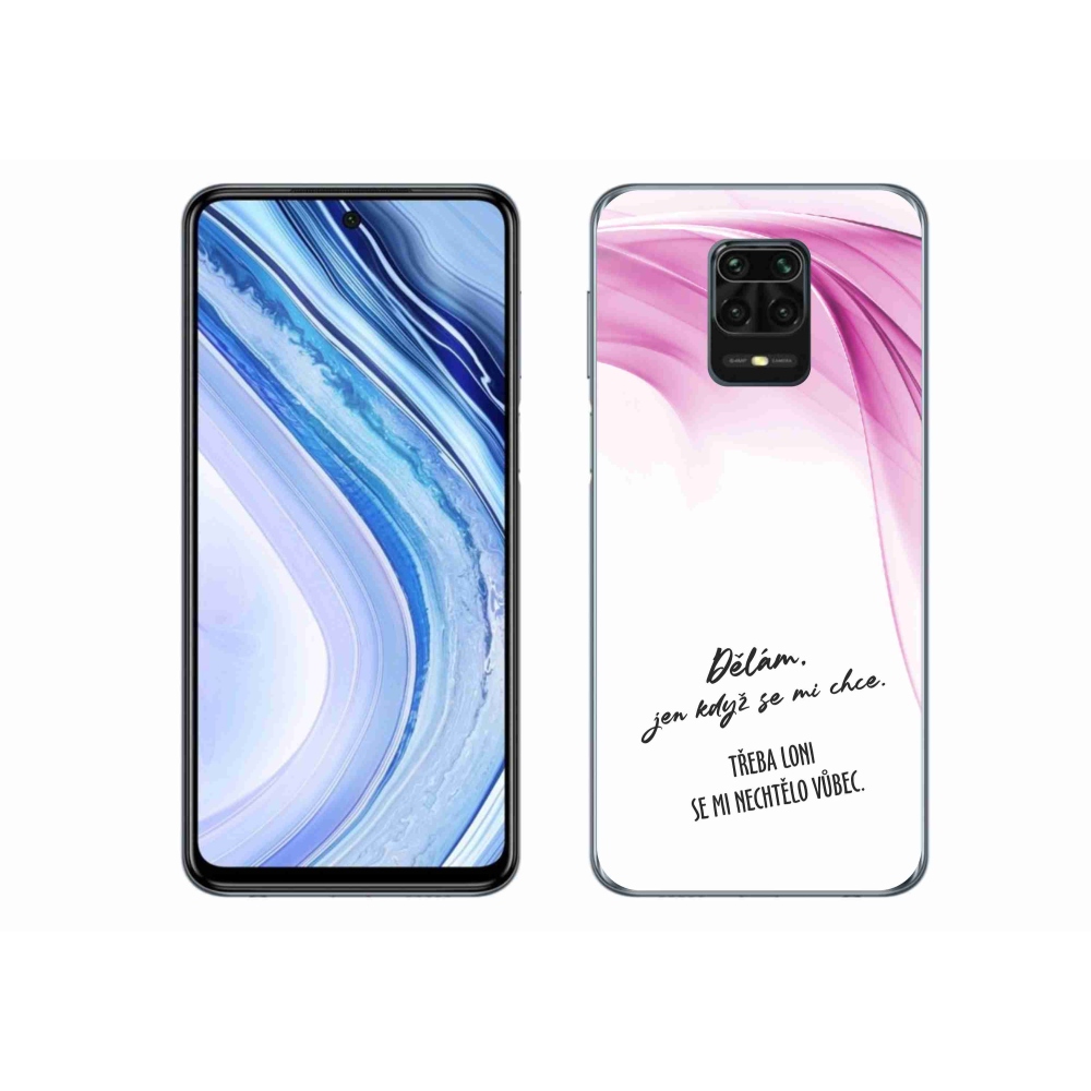 Gélový kryt mmCase na Xiaomi Redmi Note 9 Pro - vtipný text 12 biele pozadie