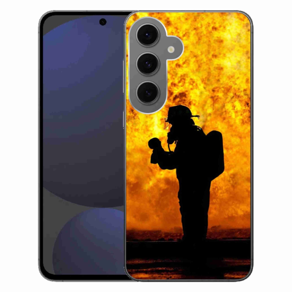 Gélový kryt mmCase na Samsung Galaxy S24 FE - hasič