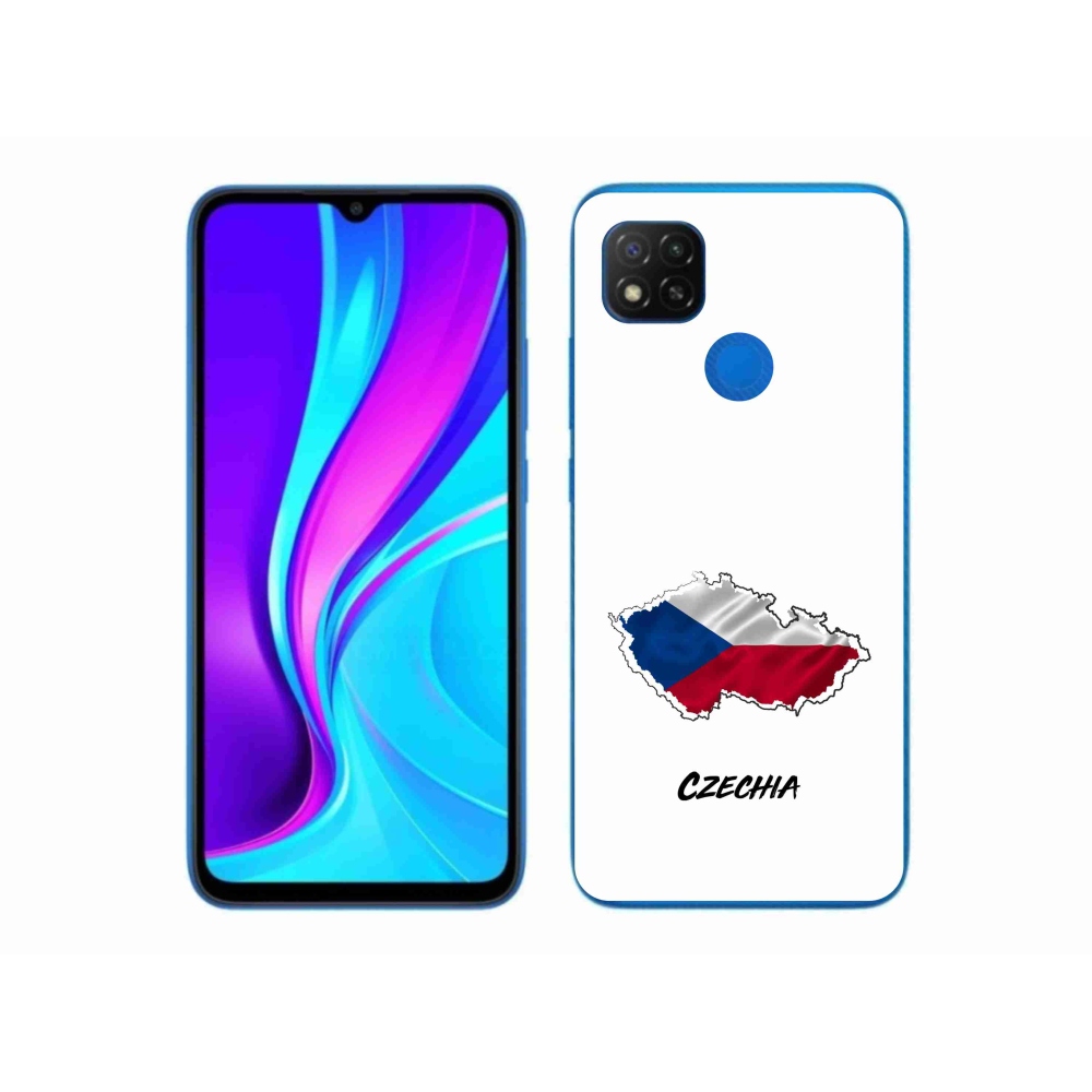 Gélový kryt mmCase na Xiaomi Redmi 9C - Czechia biele pozadie