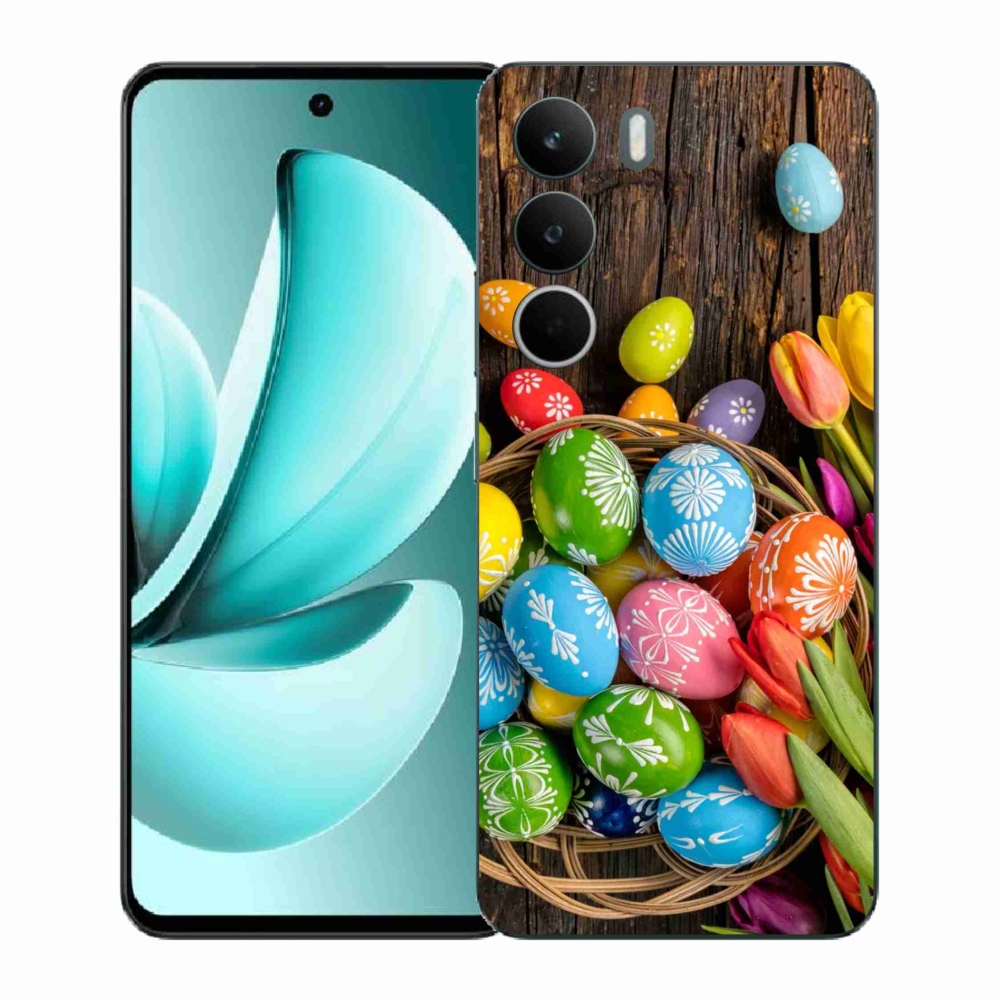 Gélový kryt mmCase na Realme C71 - veľkonočné vajíčka