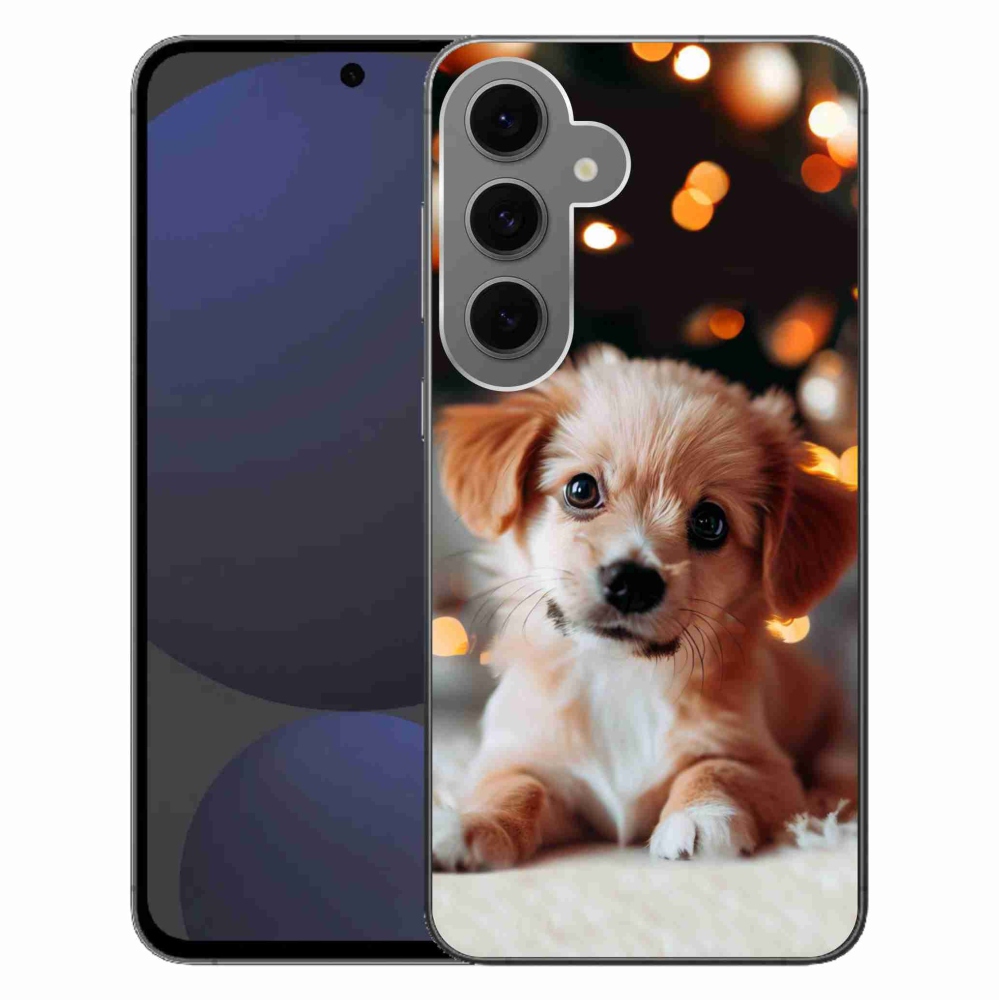 Gélový kryt mmCase na Samsung Galaxy S24 FE - šteniatko