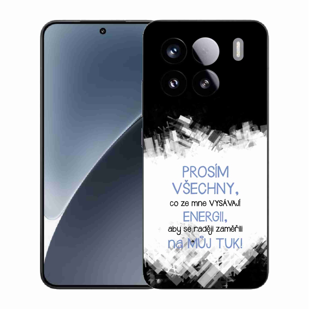 Gélový kryt mmCase na Xiaomi 15 - vtipný text 1 modrý