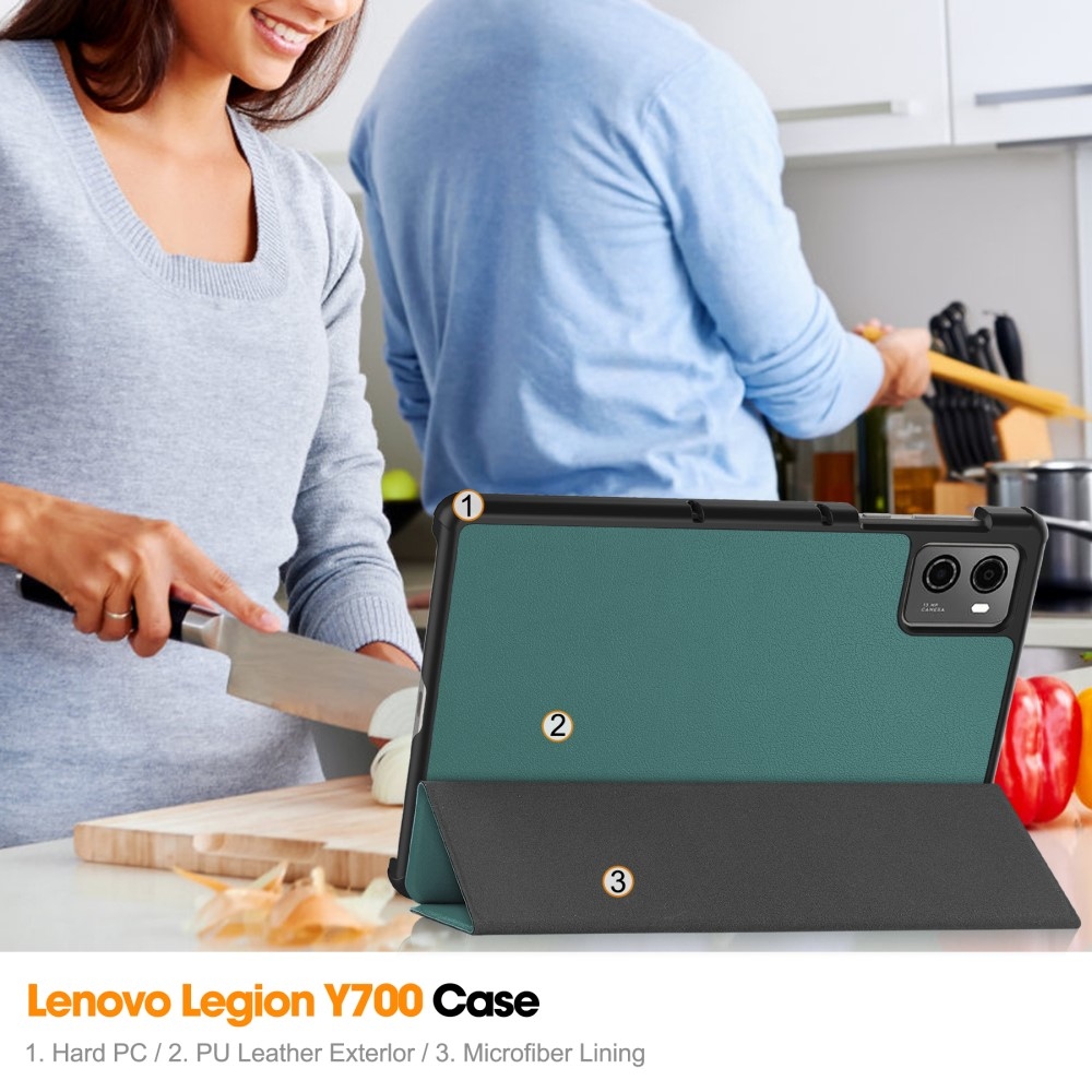 Cases chytré zatváracie púzdro na tablet Lenovo Legion Tab 8.8 (2. Gen.) - zelené
