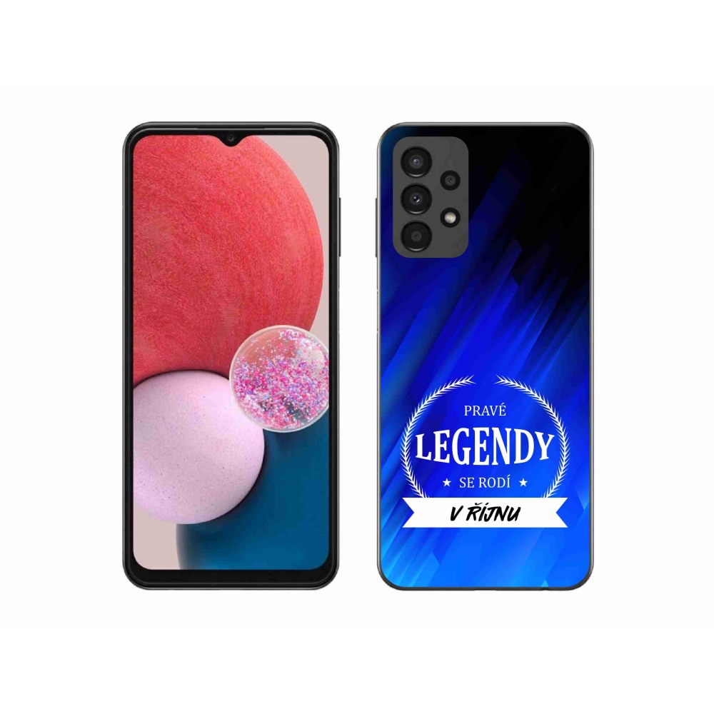 Gélový kryt mmCase na Samsung Galaxy A13 4G - legendy v októbri modré pozadí