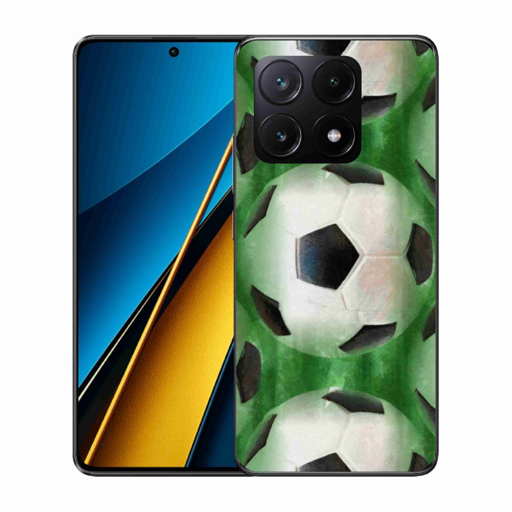 Gélový kryt mmCase na Xiaomi Poco X6 Pro 5G - futbalová lopta