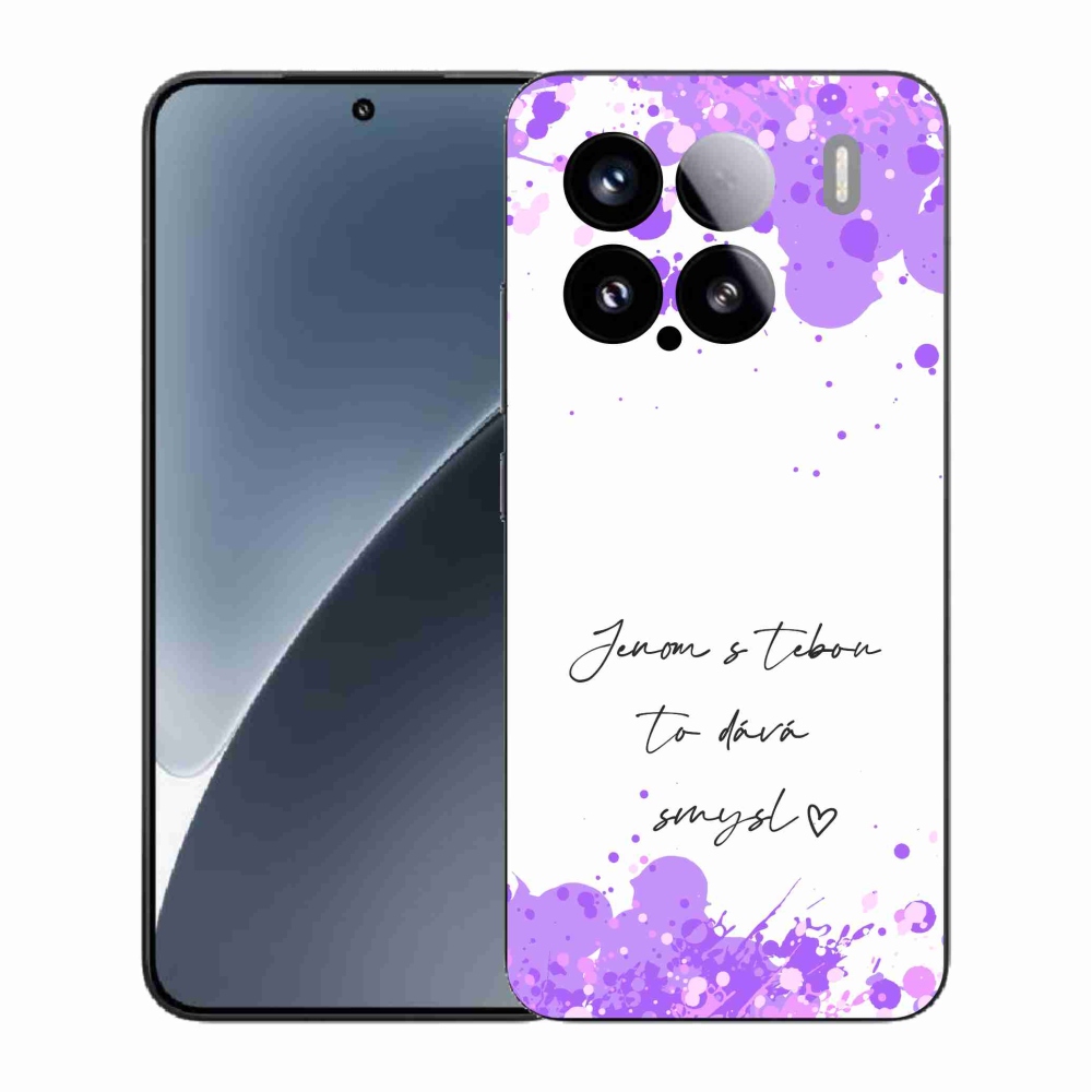 Gélový kryt mmCase na Xiaomi 15 - zamilovaný text biele pozadie