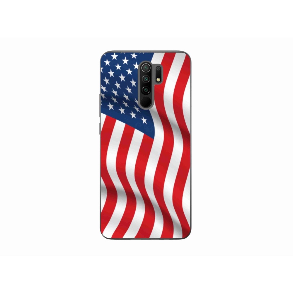 Gélový kryt mmCase na mobil Xiaomi Redmi 9 - USA vlajka