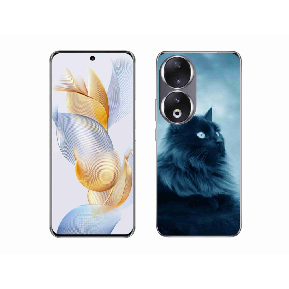 Gélový obal mmCase na Honor 90 - čierna mačka 1