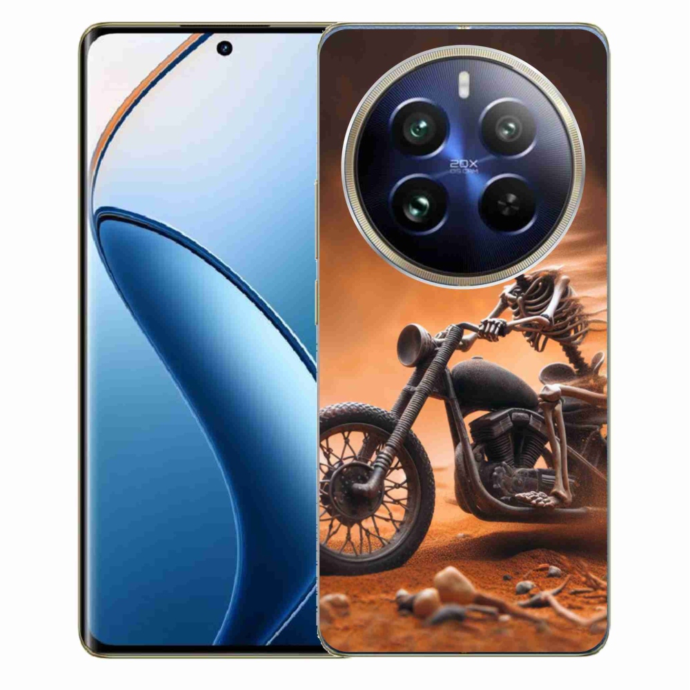 Gélový kryt mmCase na Realme 12 Pro 5G/12 Pro+ 5G - kostra na motorke