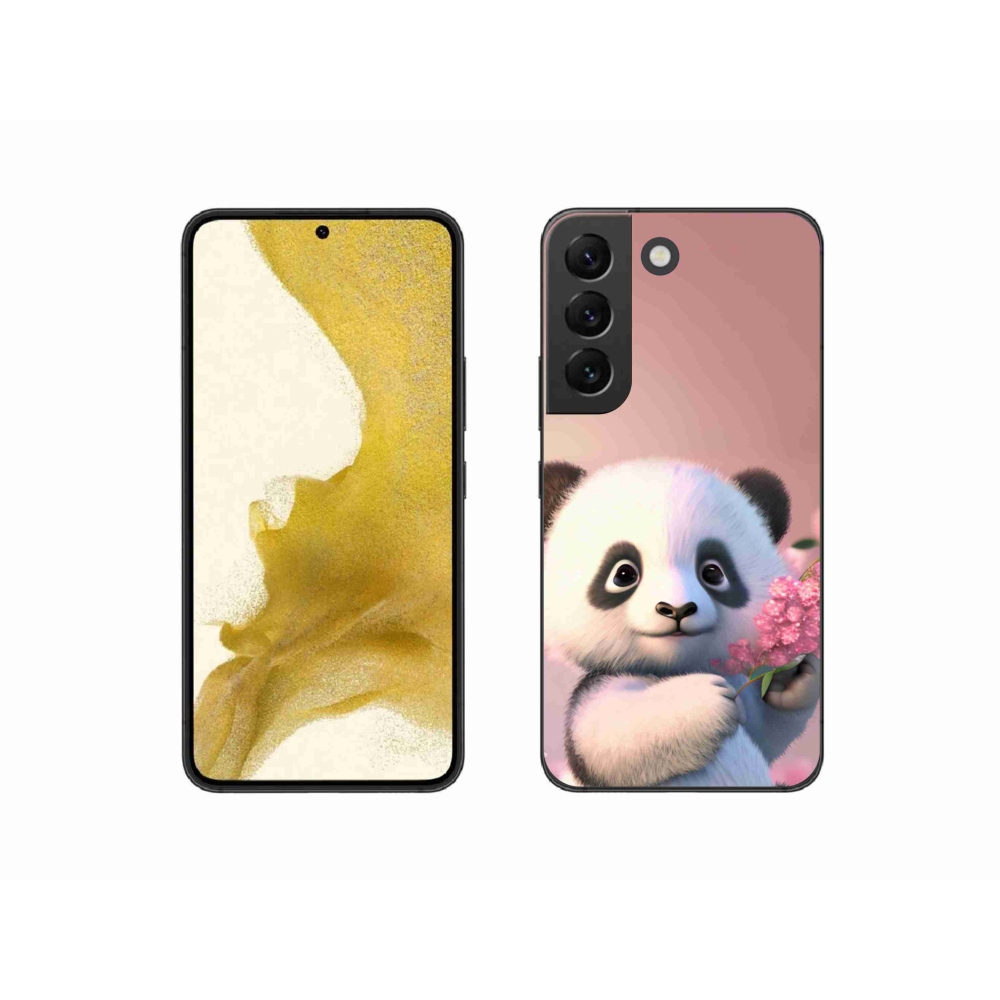 Gélový kryt mmCase na Samsung Galaxy S22 5G - roztomilá panda