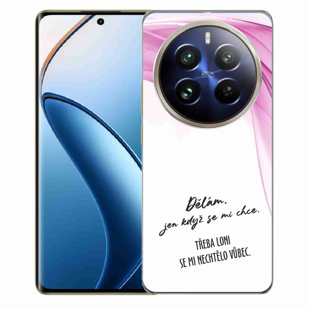 Gélový kryt mmCase na Realme 12 Pro 5G/12 Pro+ 5G - vtipný text 12 biele pozadie