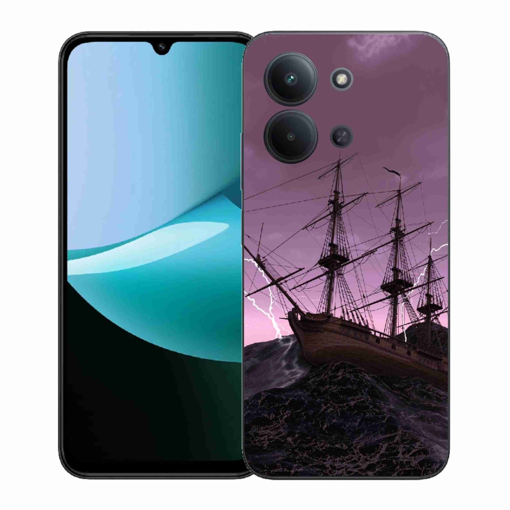 Gélový kryt mmCase na Xiaomi Redmi 15C 4G (171mm)/Poco C85 4G (171mm) - loď v búrke