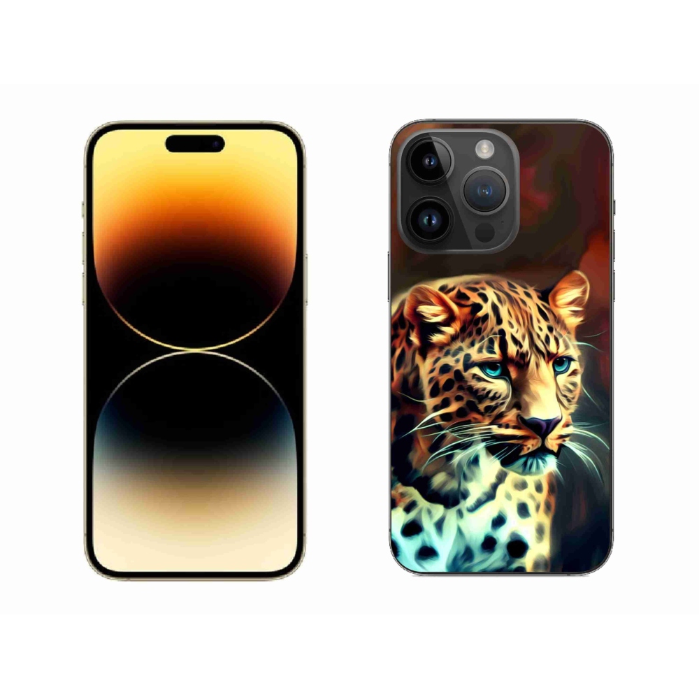 Gélový kryt mmCase na iPhone 14 Pro Max - leopard