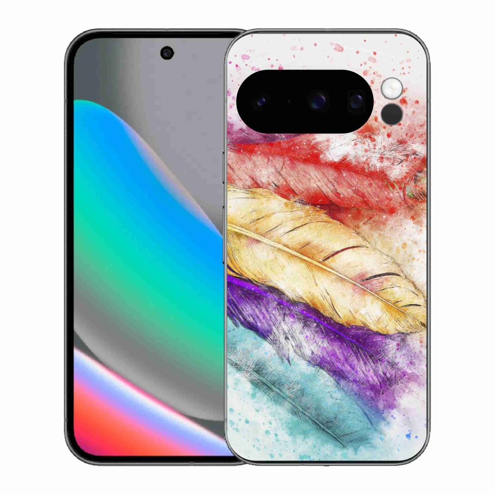 Gélový kryt mmCase na Google Pixel 10 Pro - farebné perie