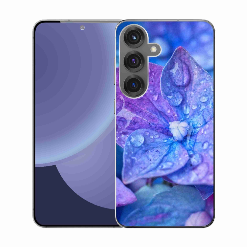 Gélový kryt mmCase na Samsung Galaxy S25 - fialový kvet