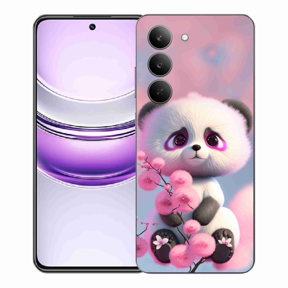 Gélový kryt mmCase na Realme 14x 5G - roztomilá panda 1