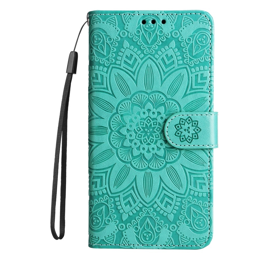 Sunflower knižkové puzdro na Xiaomi Redmi 14C - modrozelené