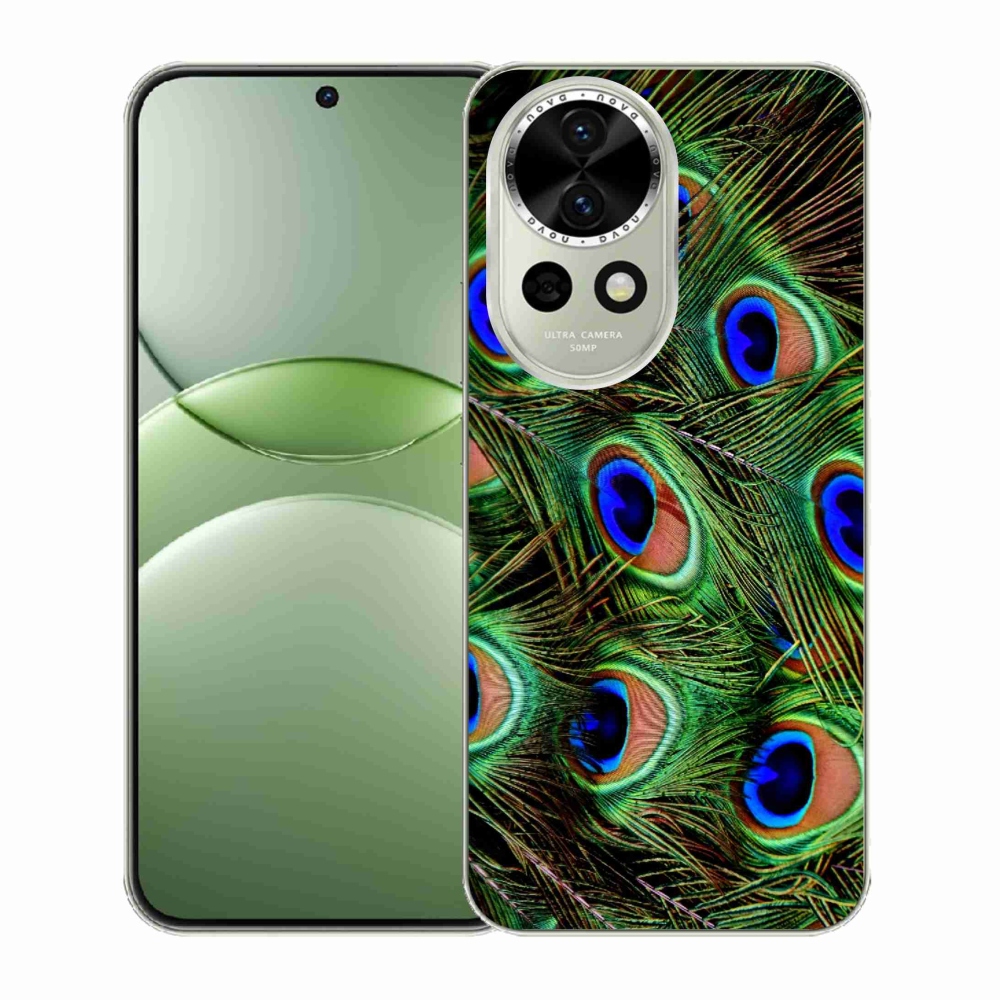 Gélový kryt mmCase na Huawei Nova 13 5G - pávie perie