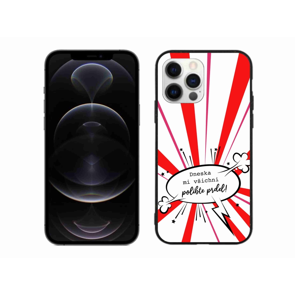 Gélový kryt mmCase na iPhone 12 Pro Max - vtipný text 15 biele pozadie
