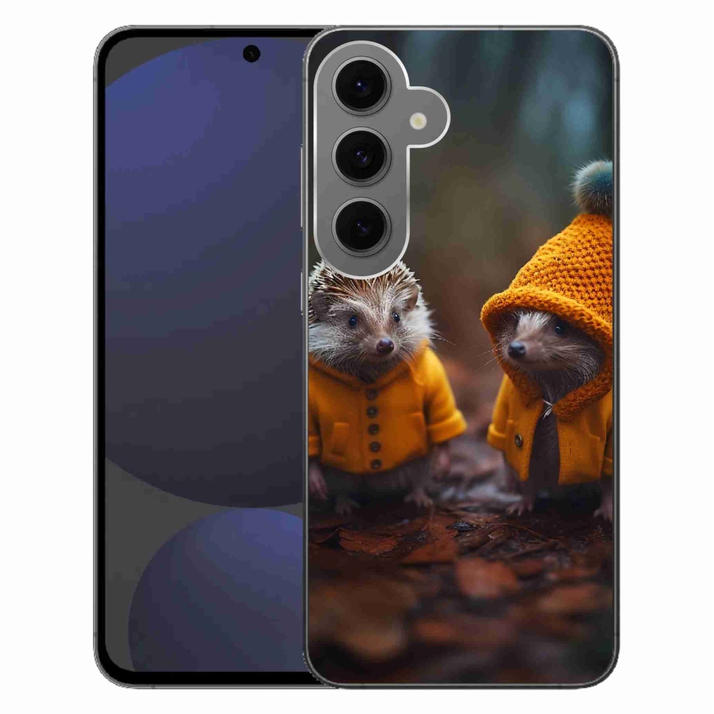 Gélový kryt mmCase na Samsung Galaxy S24 FE - ježkovia