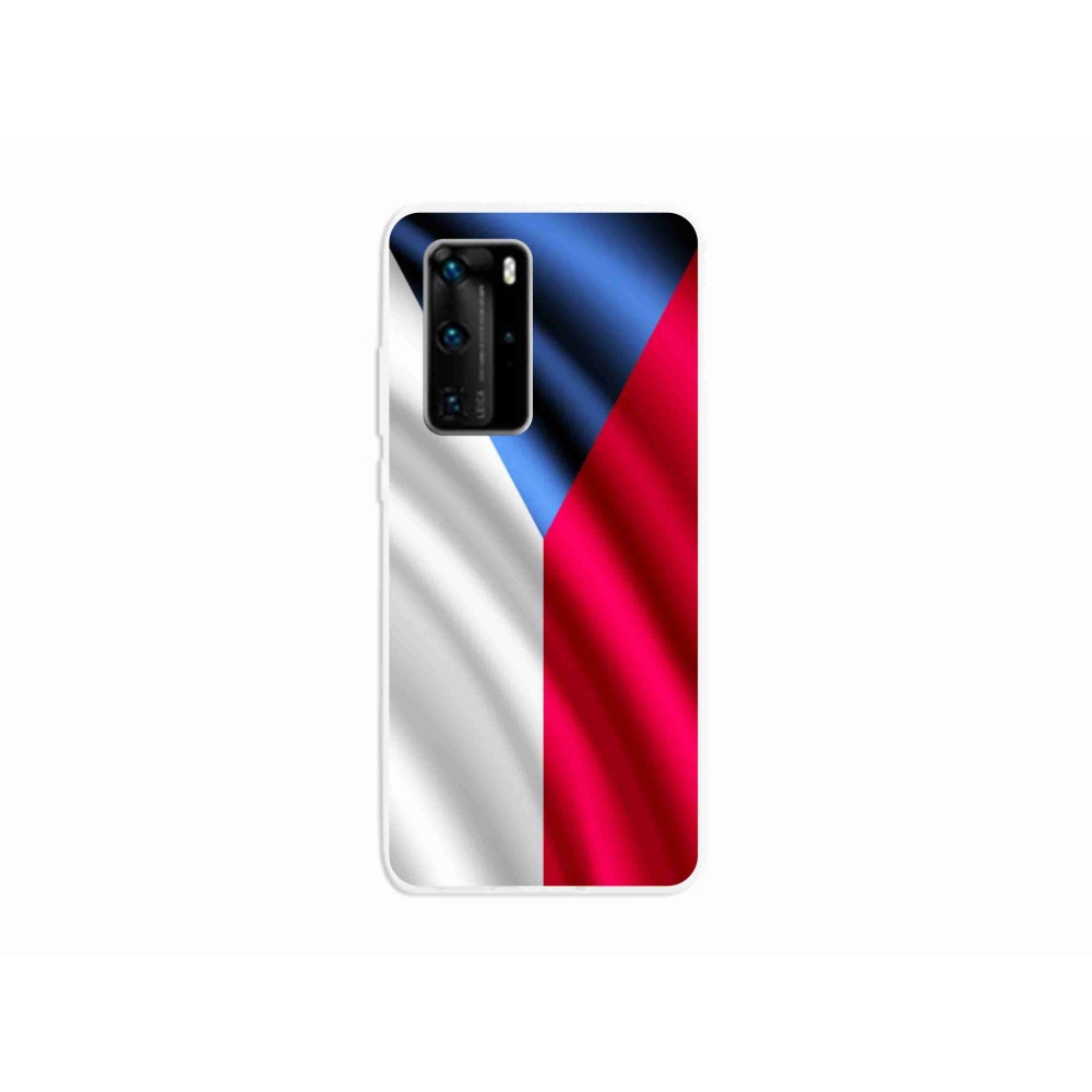 Gélový kryt mmCase na mobil Huawei P40 Pro - česká vlajka