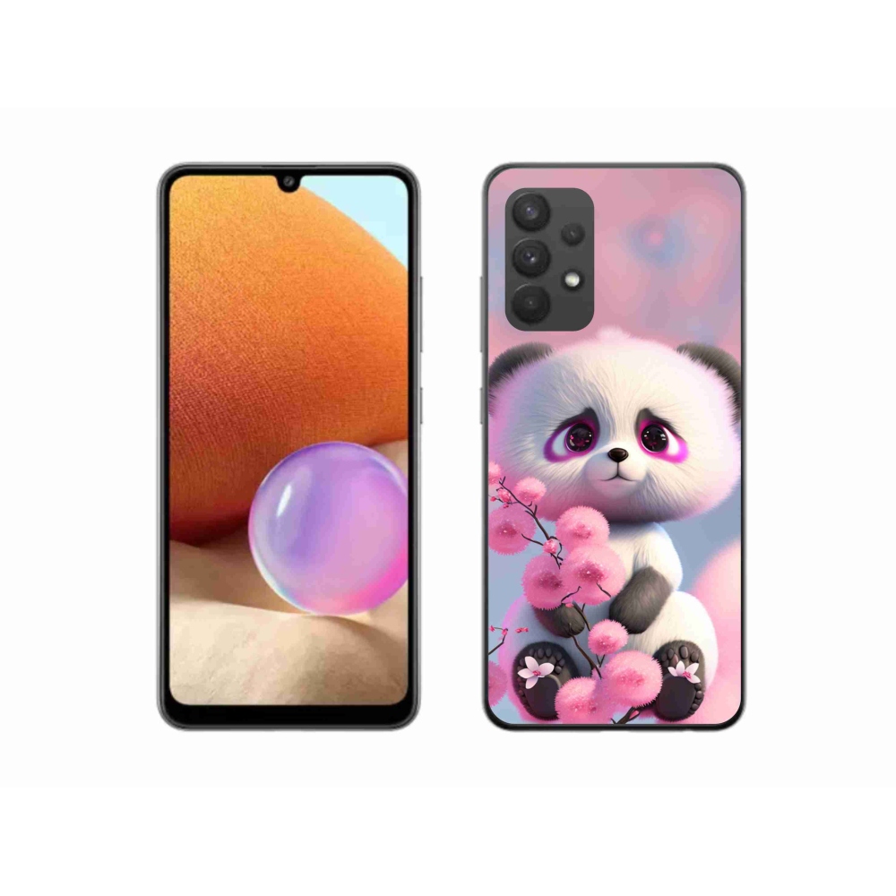 Gélový kryt mmCase na Samsung Galaxy A32 4G - roztomilá panda 1