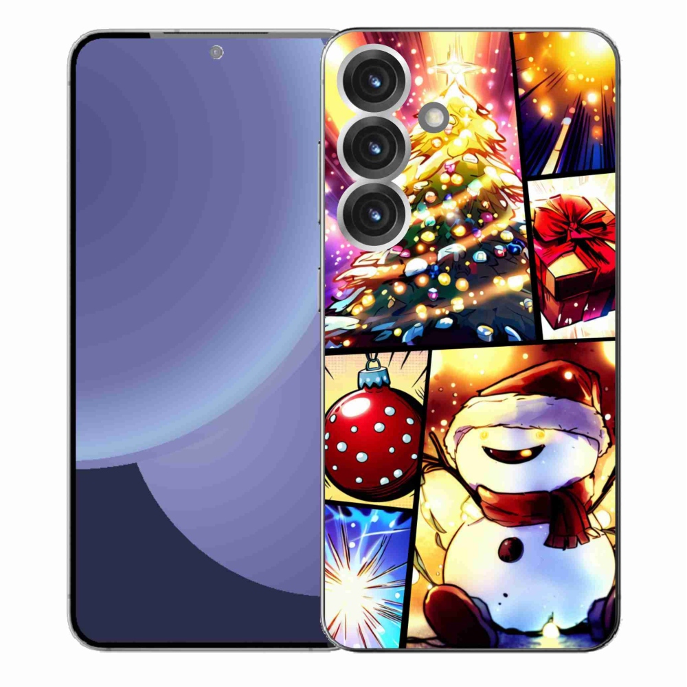 Gélový kryt mmCase na Samsung Galaxy S25+ - vianočné motívy 1
