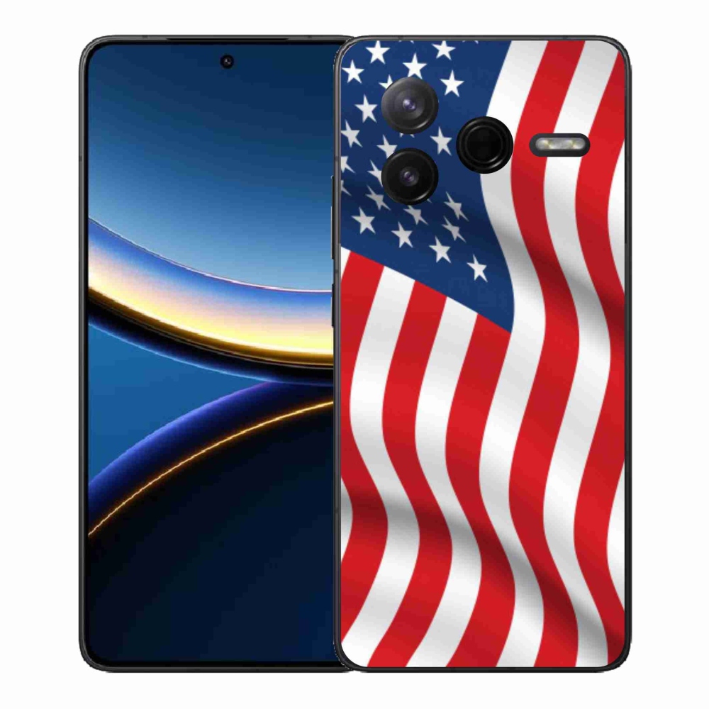 Gélový kryt mmCase na Xiaomi Poco F7 Pro - USA vlajka