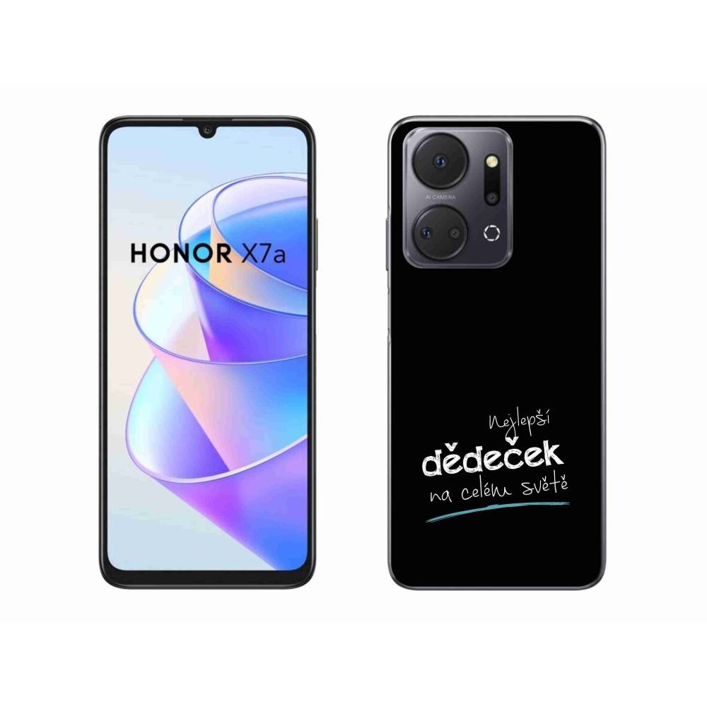 Gélový kryt mmCase na Honor X7a - najlepší dedko 3 čierne pozadie