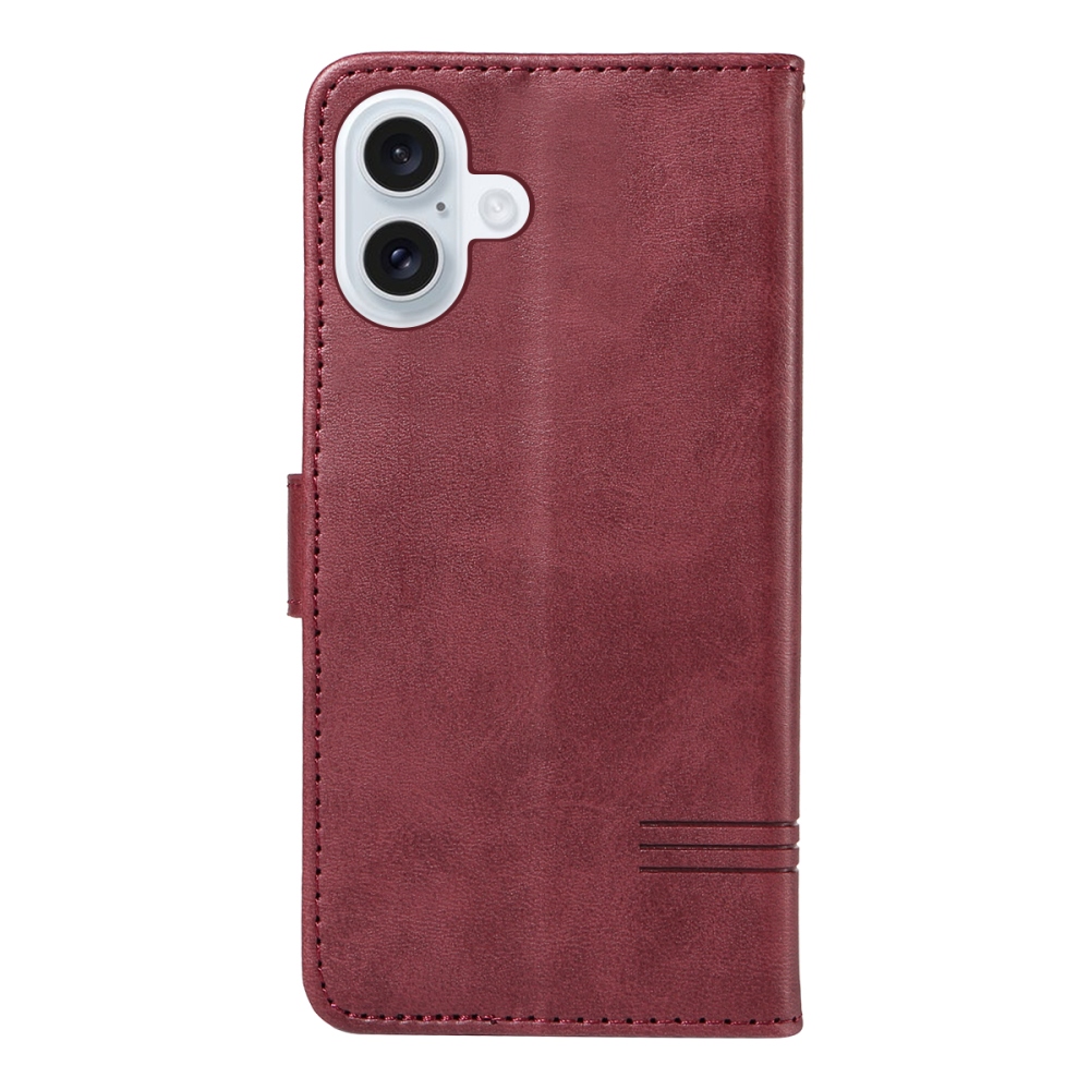T-Shape knižkové púzdro na iPhone 17 - vínové