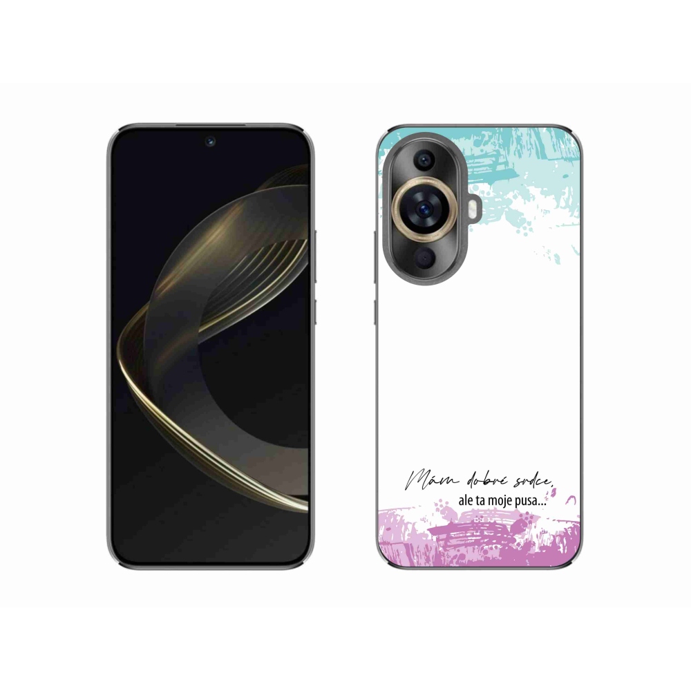 Gélový kryt mmCase na Huawei Nova 11 - vtipný text 3 biele pozadie