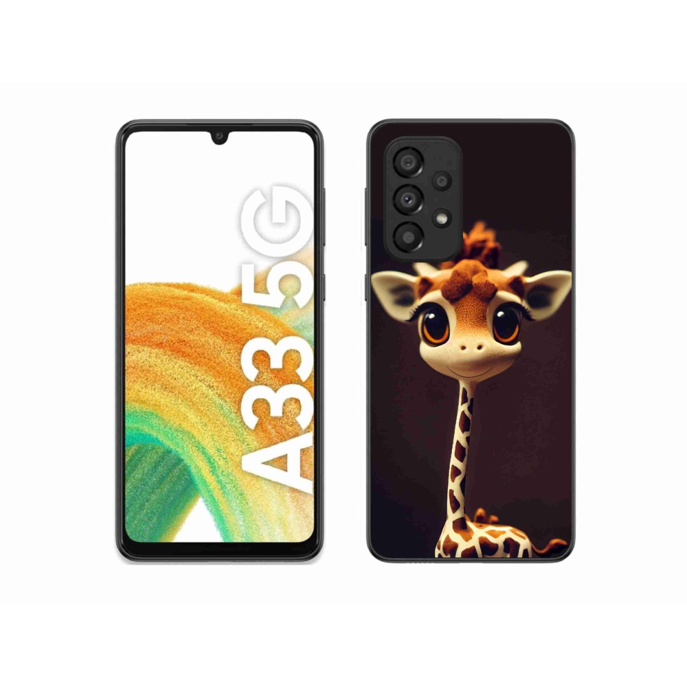 Gélový kryt mmCase na Samsung Galaxy A33 5G - malá žirafa