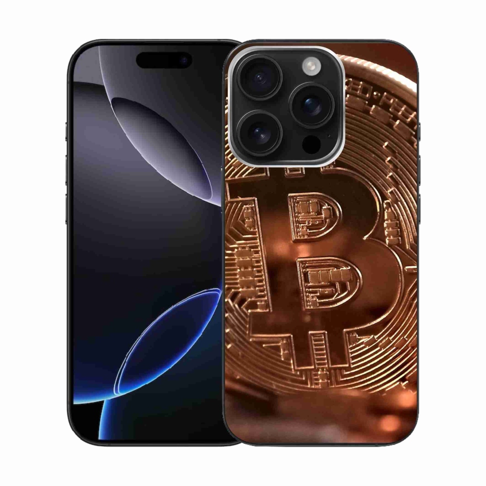 Gélový kryt mmCase na iPhone 16 Pro - bitcoin