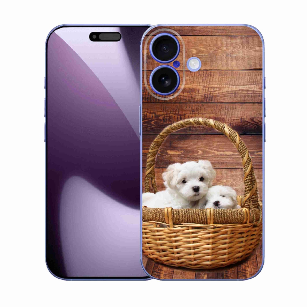 Gélový kryt mmCase na iPhone 17 - šteniatka