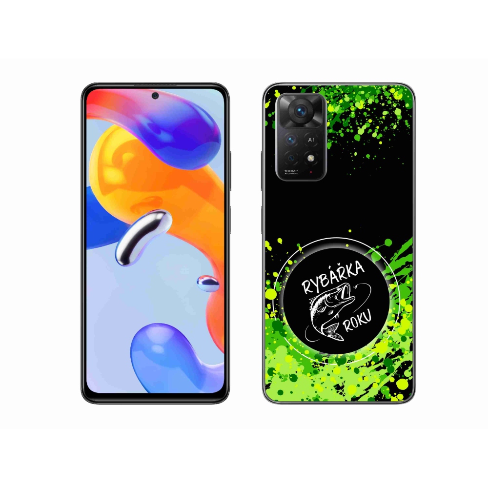 Gélový kryt mmCase na Xiaomi Redmi Note 11 Pro 4G/5G - rybárka roka čierne pozadie