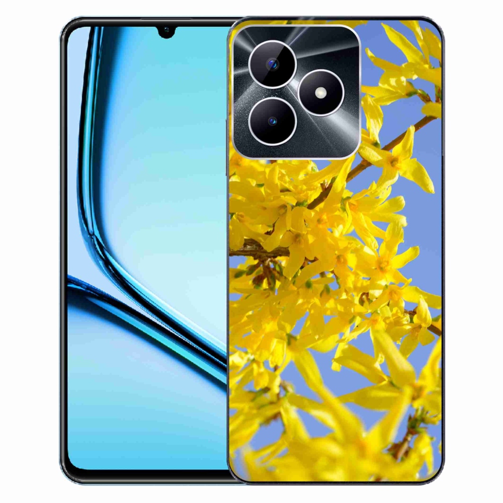 Gélový kryt mmCase na Realme Note 50 - žlté kvety